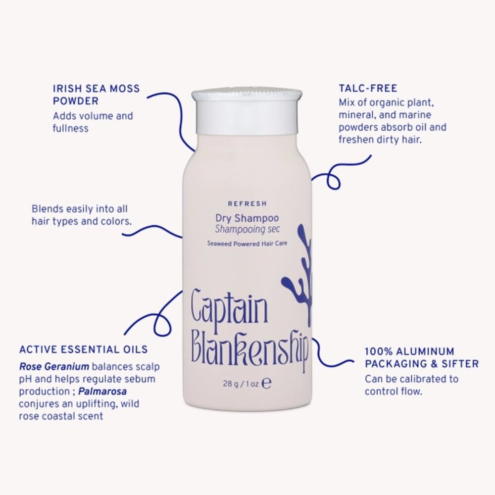 CAPTAIN BLANKENSHIP REFRESH DRY SHAMPOO POWDER (1 OZ SHAKER)